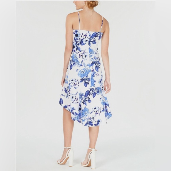 NWT. Size M. JUMP Juniors' Flounce high-Low Floral Print Sheath Dress - Picture 2 of 6